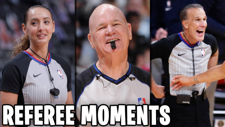 NBA REFEREE FUNNY MOMENTS