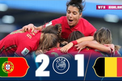 Portugal vs Belgium 2-1 | Highlights | Women's World Cup Qualifiers 2023