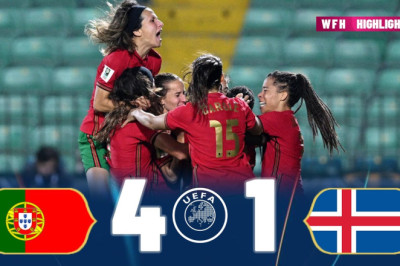 Portugal vs Iceland 4-1 | Highlights | Women's World Cup Qualifiers 2023