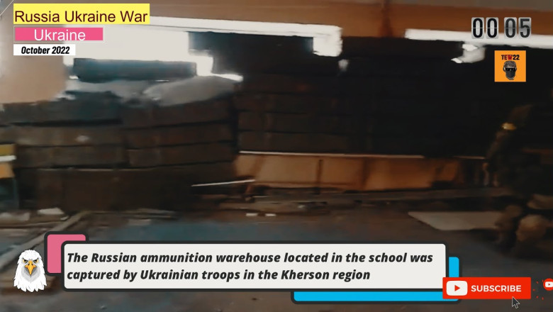 Ukrainian Forces Took Control of School Building Filled with Russian Troops Ammunition and Supplies