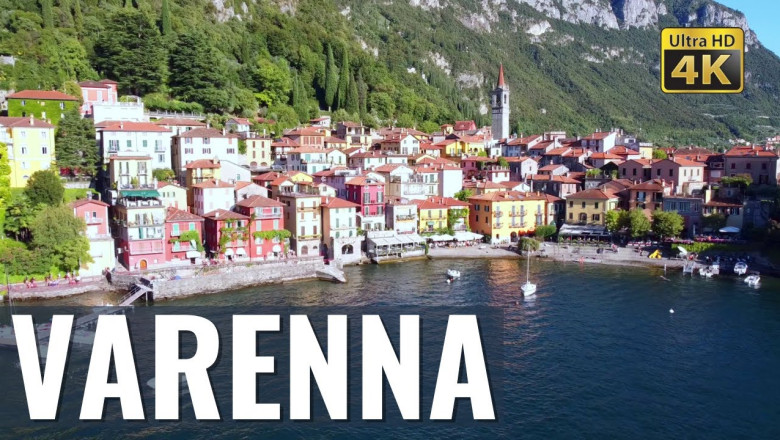 VARENNA ❤️  Lake Como, Italy [walking tour] in 4k - Virtual city tour
