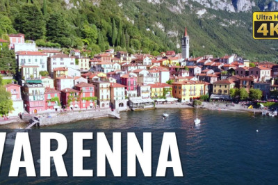 VARENNA ❤️  Lake Como, Italy [walking tour] in 4k - Virtual city tour