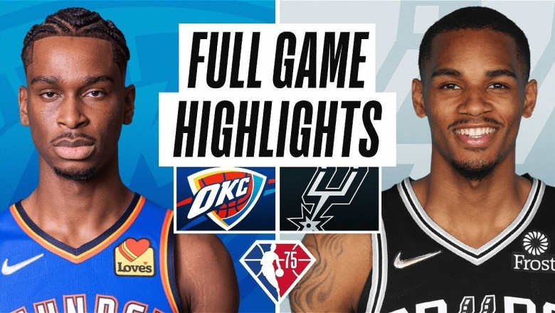 Oklahoma City Thunder vs San Antonio Spurs Full Game Highlights | NBA Season 2022-23 Preseason