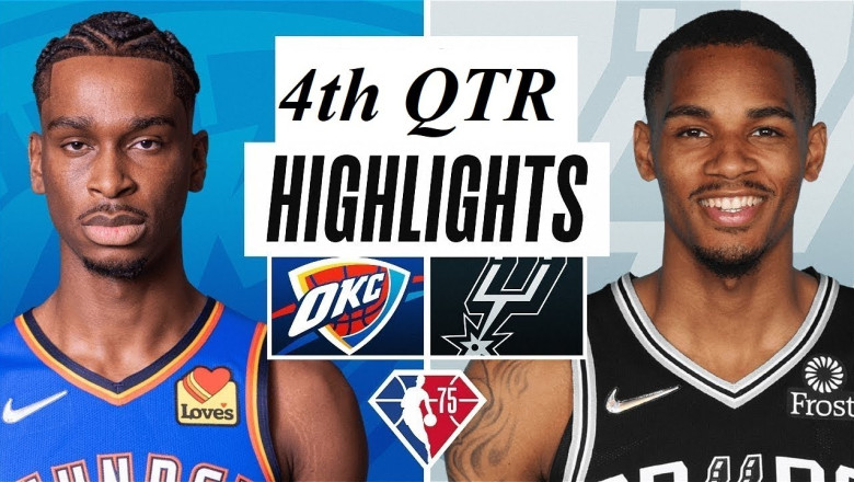 Oklahoma City Thunder vs San Antonio Spurs Full Highlights 4th QTR | NBA Season 2022-23 Preseason