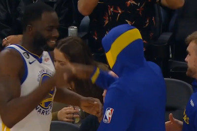 Draymond Green and Jordan Poole pregame handshake in first game since fight