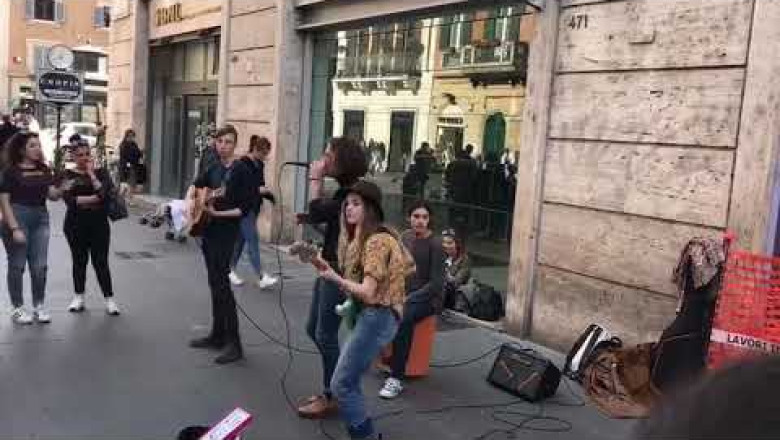 MANESKIN LIVE A ROMA CENTRO