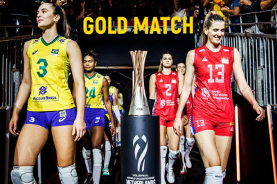 Unbelievable Volleyball Actions - Brazil vs Serbia GOLD Match World Championship 2022