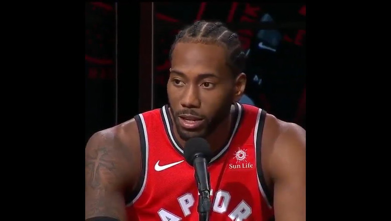 Lol: Kawhi Leonard's Laugh As NBA On NBC Theme Song!