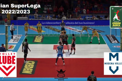 Zaytsev vs N'Gapeth - Scout View - Volley Lube vs Modena - Italian SuperLega 2022 - Highlights