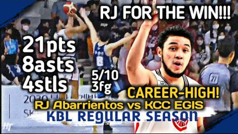 A STAR HAS BORN IN KBL! 🔥 GAME WINNER &amp; CAREER HIGH para kay RJ Abarrientos vs KCC | Oct. 22, 2022