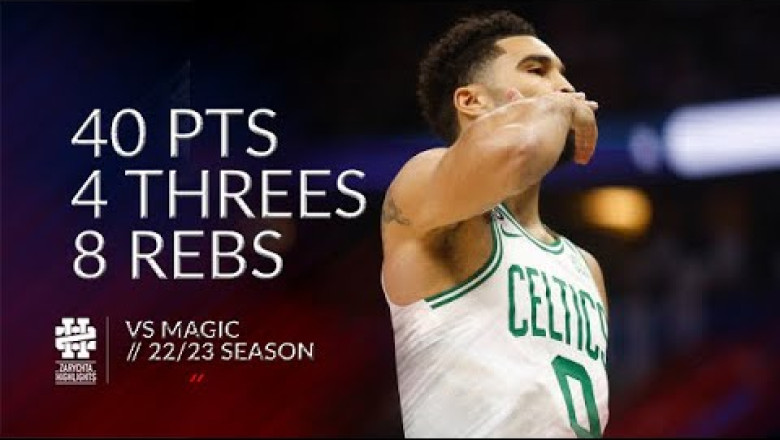 Jayson Tatum 40 Pts 4 Threes 8 Rebs Vs Magic 22/23 Season | Nexth City