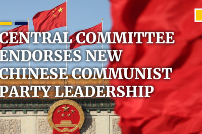 WATCH LIVE: Central Committee endorses new Chinese Communist Party leaders