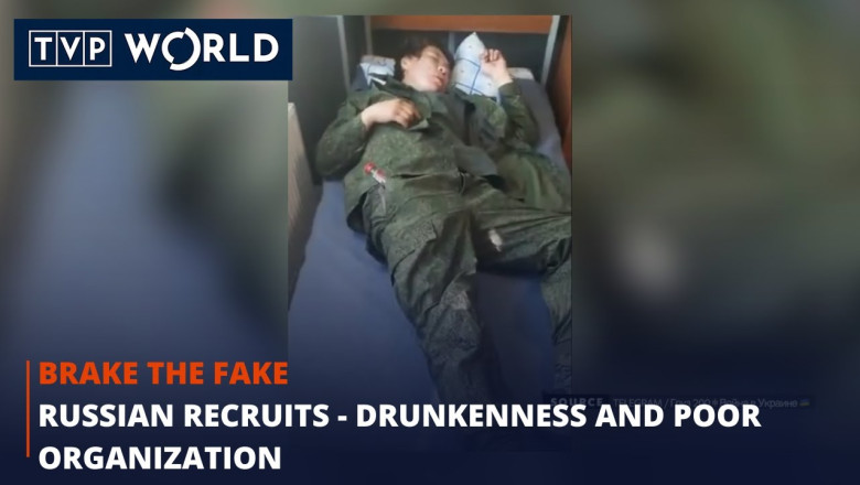 Russian recruits - drunkenness and poor organization | Break the Fake | TVP World