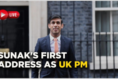Rishi Sunak Live : British PM Sunak’s First Address After Becoming UK Prime Minister | UK News Live