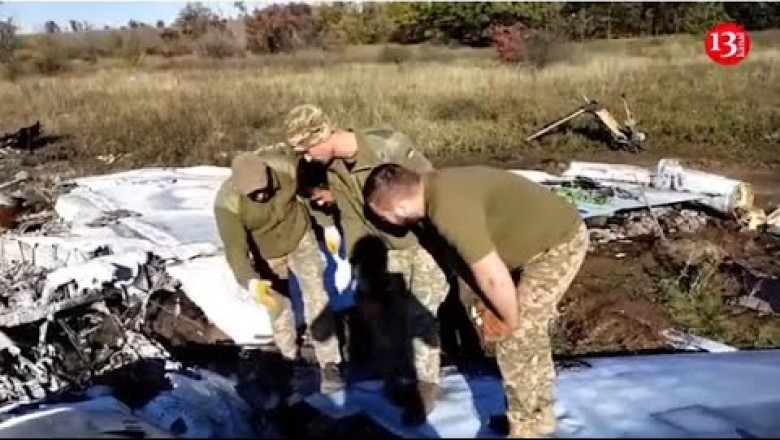 The remnants of the downed Russian plane - This will be the end of all fighters