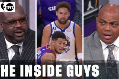 Inside Crew React To Klay Thompson-Devin Booker Exchange in Chippy Warriors-Suns Game | NBA on TNT