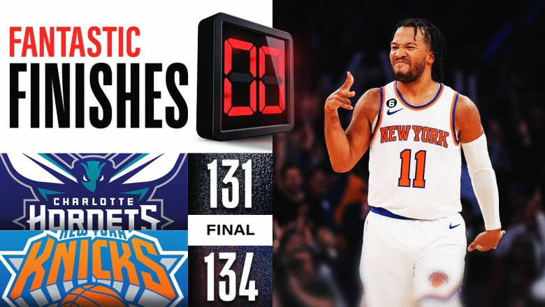 ELECTRIC OT FINISH Knicks vs Hornets 👀🔥