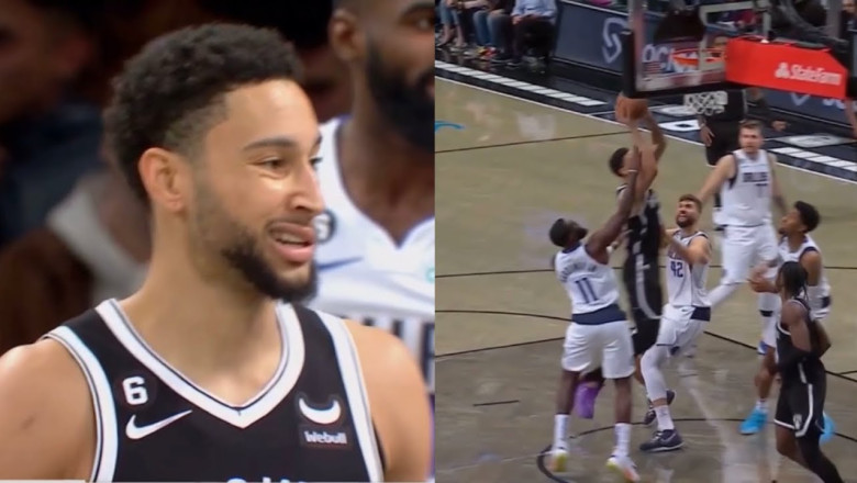 Ben Simmons shocks entire world with and-one after shooting so many bricks😂