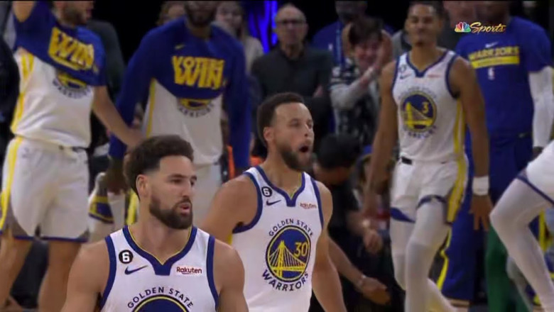 Explain One Play: Steph Curry &amp; Klay Thompson Pick and Roll cooks Tyler Herro, turns off the Heat