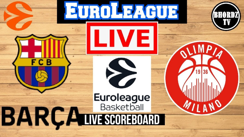 Live: FC Barcelona Vs Olimpia Milano | EuroLeague | Live Scoreboard | Play By Play