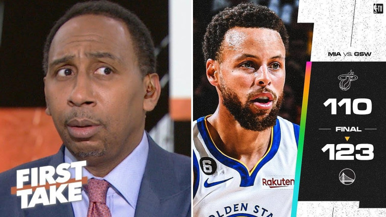 "Most dangerous player in the league!" - Stephen A. on Curry's 33 Pts as Warriors beat Heat 123-110