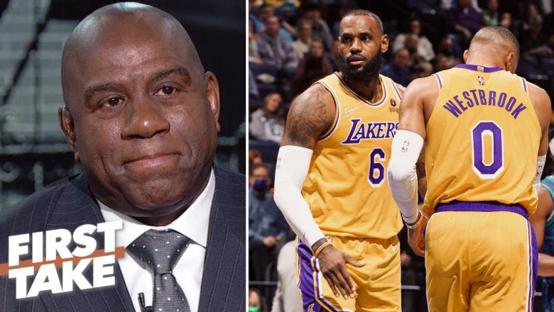 Magic Johnson sends a blunt message to LeBron &amp; Russ after Lakers falling to 0-5