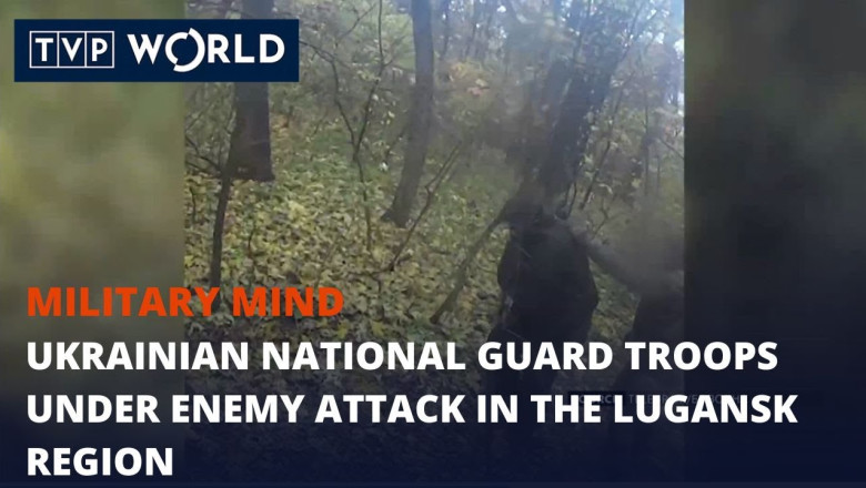 Ukrainian National Guard Troops Under Enemy Attack In The Lugansk ...