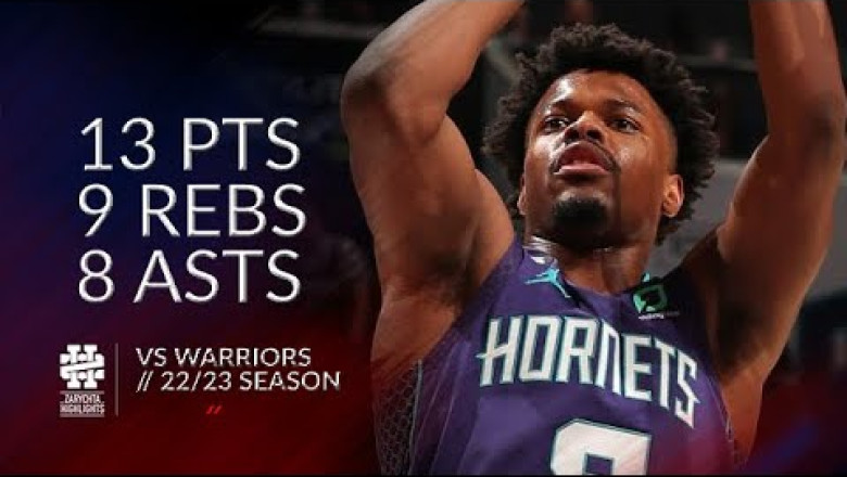 Dennis Smith Jr 13 pts 9 rebs 8 asts vs Warriors 22/23 season