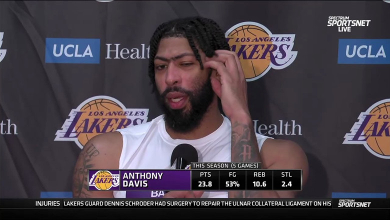 Anthony Davis Postgame Interview | Los Angeles Lakers beat Denver Nuggets 121-110