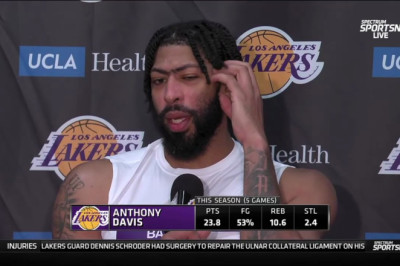 Anthony Davis Postgame Interview | Los Angeles Lakers beat Denver Nuggets 121-110
