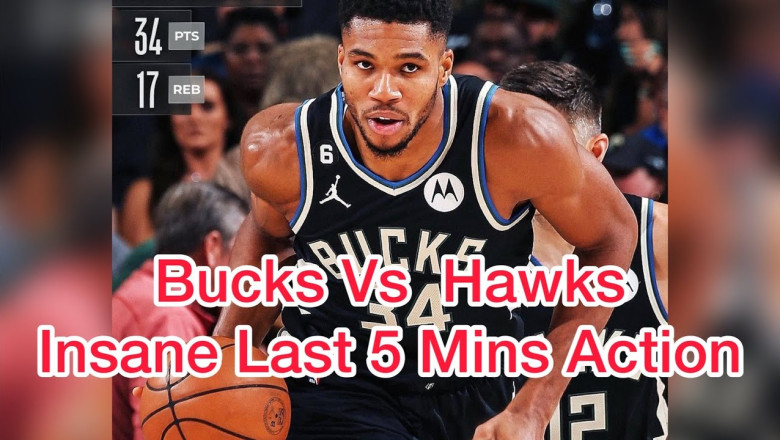 BUCKS VS HAWKS INSANE FINAL 5 MINS ACTION TODAY