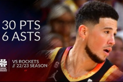Devin Booker 30 pts 6 asts vs Rockets 22/23 season
