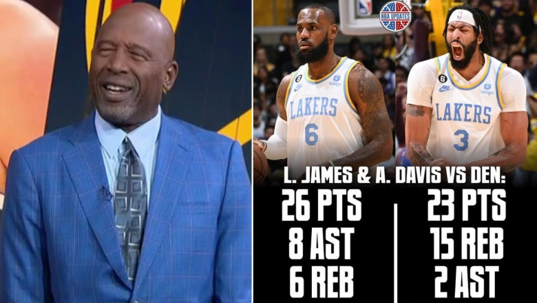 James Worthy reacts to LeBron &amp; AD combine for 49 Pts as Lakers beat Nuggets 121-110