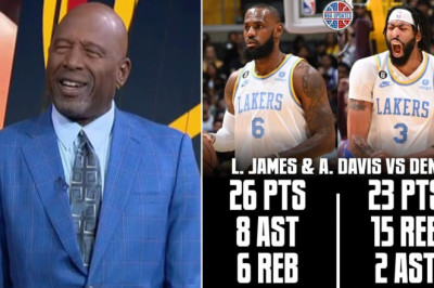 James Worthy reacts to LeBron & AD combine for 49 Pts as Lakers beat Nuggets 121-110
