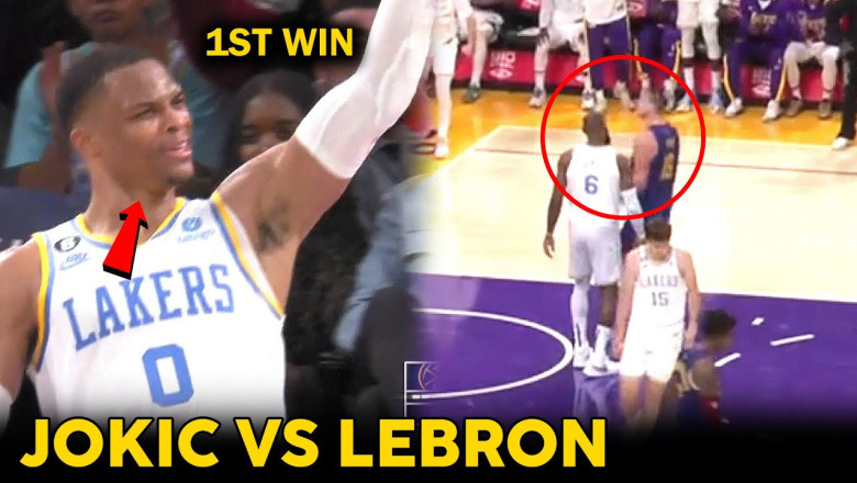 Jokic didn't work on the hardness of Lebron's body, Westbrook just laughed at Denver!