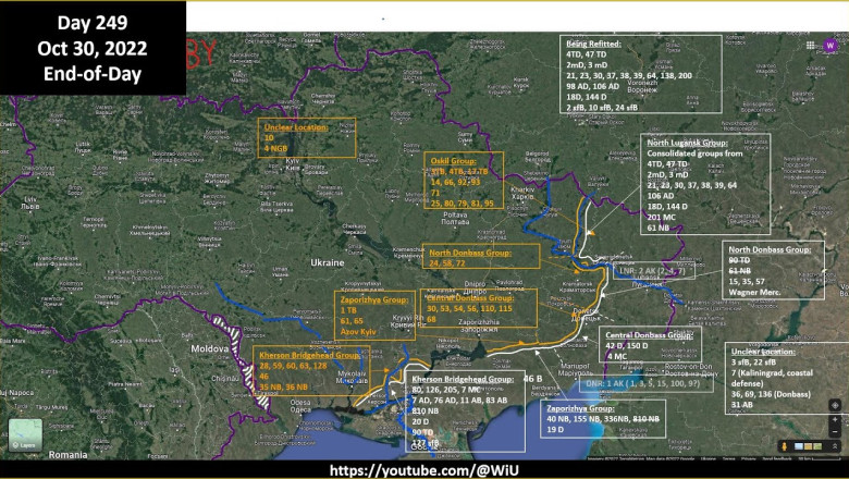 Latest Ukraine War front : military map situation 30- October-2022