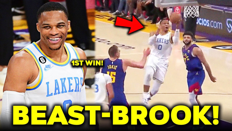 Westbrook is FINALLY BACK, napa-sayaw pa sa gitna ng laban | Lakers FIRST WIN vs Nuggets!