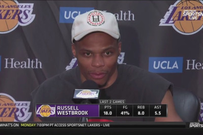 Westbrook says his performance tonight was a return to the player he has been