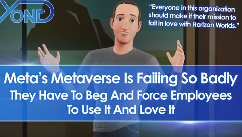 Meta's Horizon Worlds Metaverse Is Failing So Badly They Have To Beg &amp; Force Staff To Use &amp; Love It