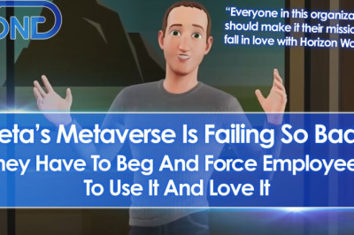 Meta's Horizon Worlds Metaverse Is Failing So Badly They Have To Beg & Force Staff To Use & Love It