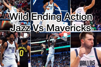 UTAH JAZZ VS DALLAS MAVERICKS FINAL 5:35 WILD ENDING ACTION