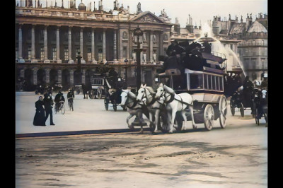 Spectacular Paris during the Expo of 1900 in color! [A.I. Enhanced & colorized]