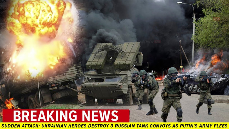 Sudden Attack 07 Nov 2022: Ukrainian heroes destroy 3 Russian tank convoys as Putin's army flees