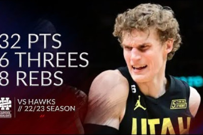 Lauri Markkanen 32 pts 6 threes 8 rebs vs Hawks 22/23 season