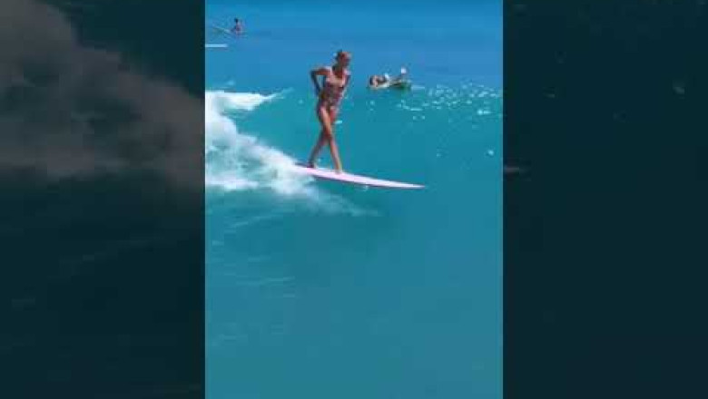 Awesome surfing girl #she is killing it