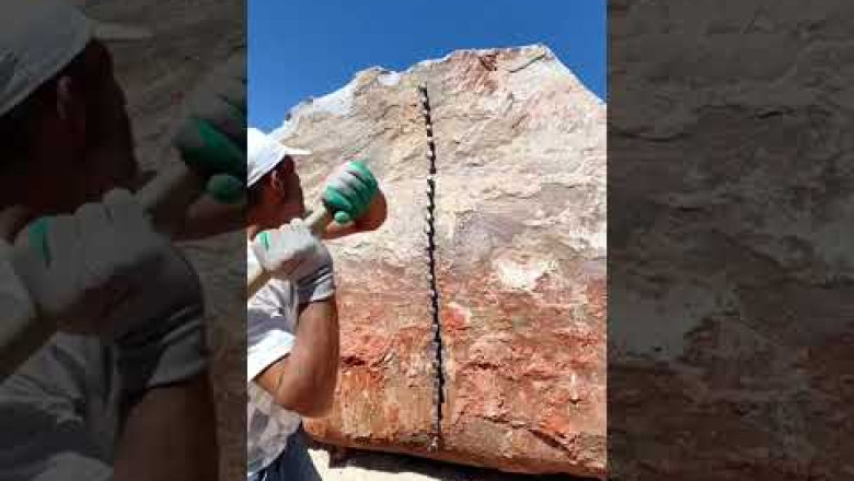 He knows when the granite stone going to break very experiences.  Source from ahmetpehlivanoglu1