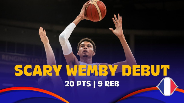 Victor Wembanyama's amazing France 🇫🇷 debut | 20 PTS | 9 REB | #FIBAWC 2023 Qualifiers