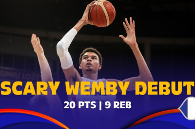 Victor Wembanyama's amazing France 🇫🇷 debut | 20 PTS | 9 REB | #FIBAWC 2023 Qualifiers