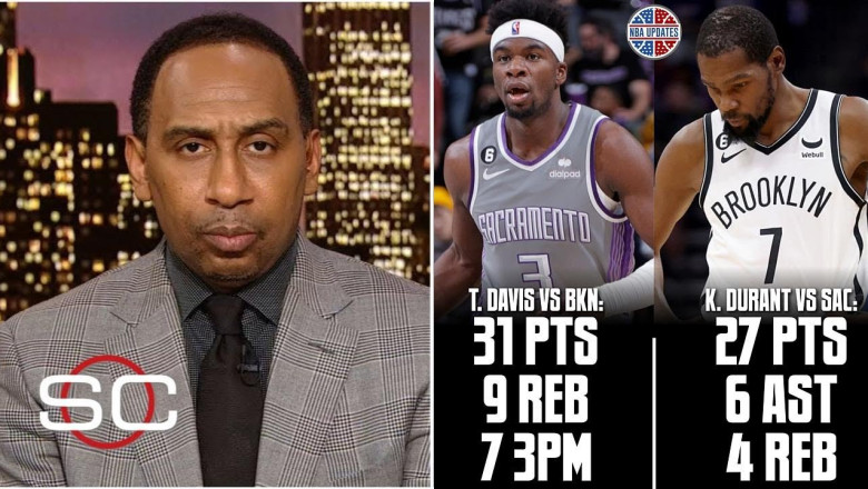 ESPN reacts to Kevin Durants scores 27 Pts as Nets blowout loss by Kings 153-121