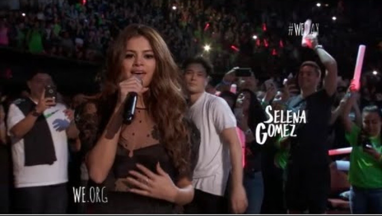 Selena Gomez Performs "Kill Em With Kindness" At We Day California 4/7/2016